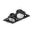 Philips Led-Spot Greenspace Accent Gridlight Aluminium Schwarz 62W 4000lm 120D - 830  | 154mm - IP20 - Interact Dimmbar