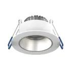 Led-Spot Ares Tief Weiß 6W 540lm 927-940 3CCT - mit Innenring Silber | Ausschnitt 68mm