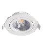 LED inclinable Spot Blanc Ronde 5W 550lm 60D - 940 | 85mm - IP54 - Dimmable - Meilleur rendu de couleur