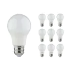 Lot 10x LED E27 Poire Dépolie 4.9W 480lm - 830 | Remplacement 40W